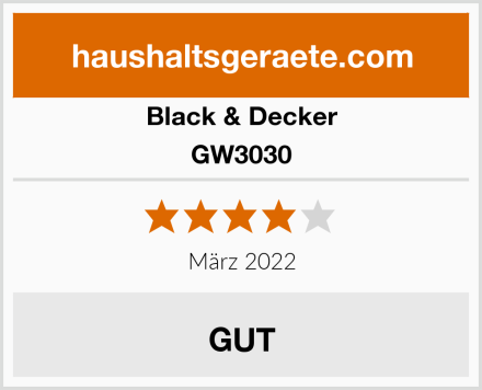 Black & Decker GW3030 Test