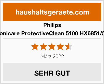 Philips Sonicare ProtectiveClean 5100 HX6851/53 Test