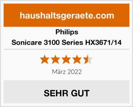 Philips Sonicare 3100 Series HX3671/14 Test