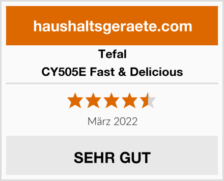 Tefal CY505E Fast & Delicious Test
