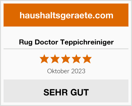 Rug Doctor Teppichreiniger Test