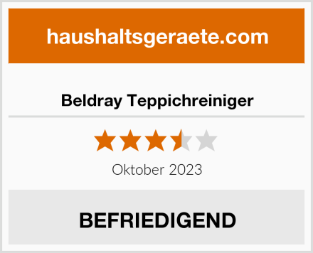  Beldray Teppichreiniger Test