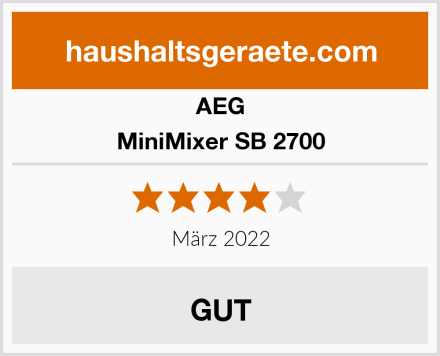 AEG MiniMixer SB 2700 Test