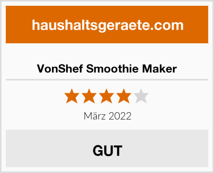  VonShef Smoothie Maker Test
