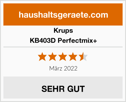 Krups KB403D Perfectmix+ Test