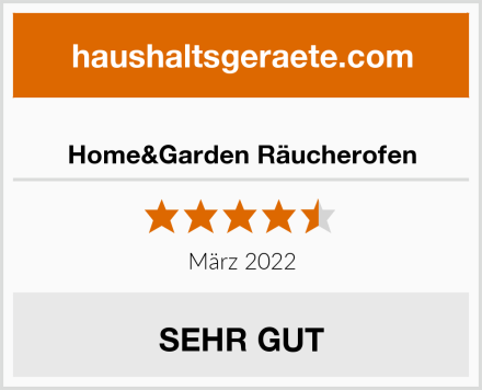  Home&Garden Räucherofen Test