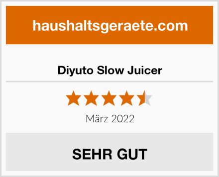  Diyuto Slow Juicer Test