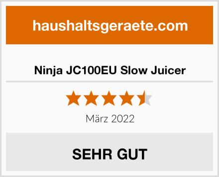  Ninja JC100EU Slow Juicer Test