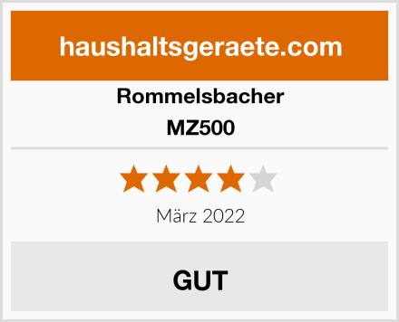 Rommelsbacher MZ500 Test