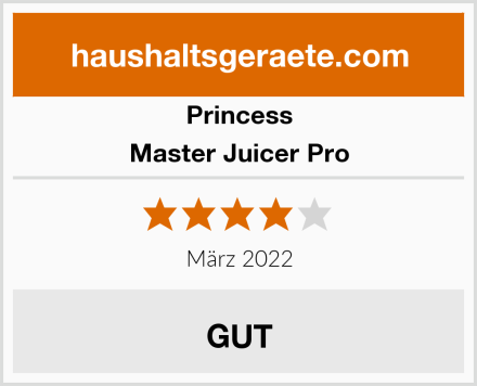 Princess Master Juicer Pro Test
