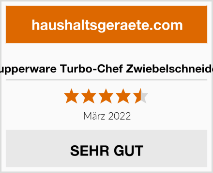  Tupperware Turbo-Chef Zwiebelschneider Test
