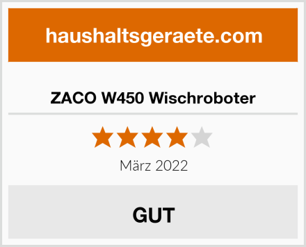  ZACO W450 Wischroboter Test