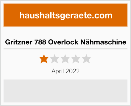  Gritzner 788 Overlock Nähmaschine Test