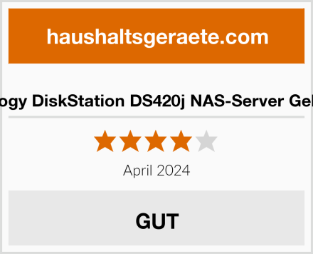  Synology DiskStation DS420j NAS-Server Gehäuse Test