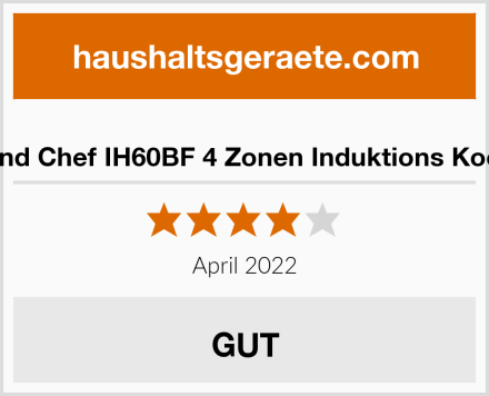 Gasland Chef IH60BF 4 Zonen Induktions Kochfeld Test