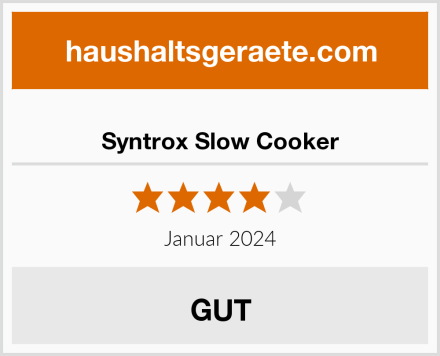  Syntrox Slow Cooker Test