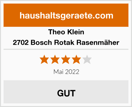 Theo Klein 2702 Bosch Rotak Rasenmäher Test