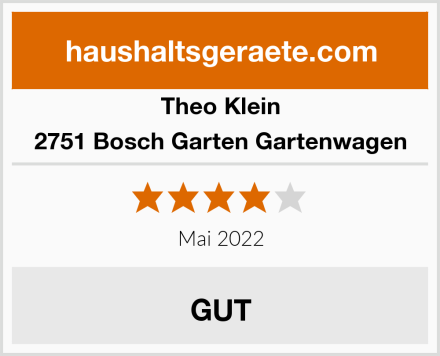 Theo Klein 2751 Bosch Garten Gartenwagen Test