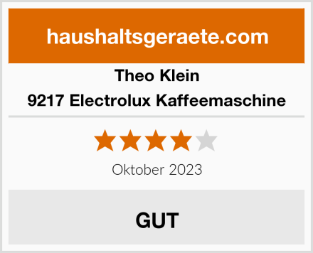 Theo Klein 9217 Electrolux Kaffeemaschine Test