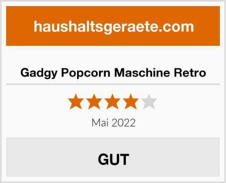  Gadgy Popcorn Maschine Retro Test