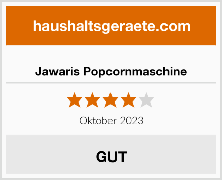  Jawaris Popcornmaschine Test