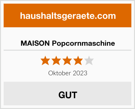  MAISON Popcornmaschine Test