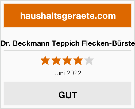  Dr. Beckmann Teppich Flecken-Bürste Test