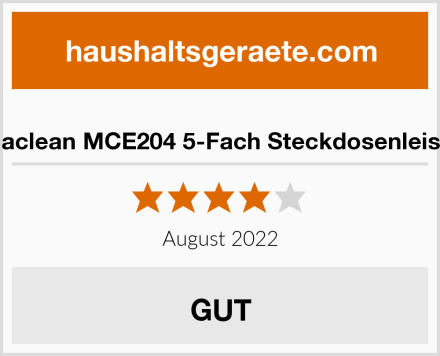  Maclean MCE204 5-Fach Steckdosenleiste Test