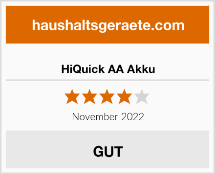  HiQuick AA Akku Test