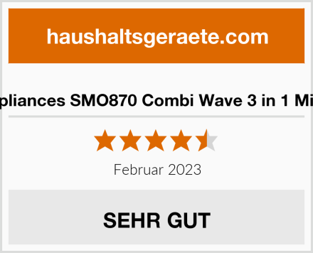  Sage Appliances SMO870 Combi Wave 3 in 1 Mikrowelle Test
