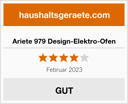  Ariete 979 Design-Elektro-Ofen Test