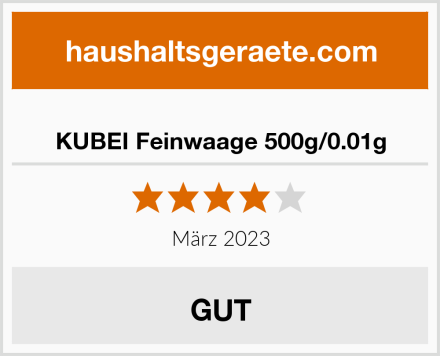  KUBEI Feinwaage 500g/0.01g Test