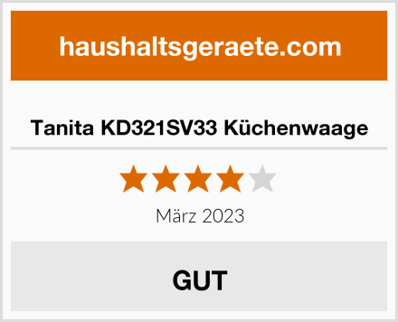  Tanita KD321SV33 Küchenwaage Test