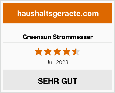  Greensun Strommesser Test