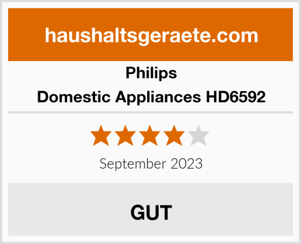 Philips Domestic Appliances HD6592 Test
