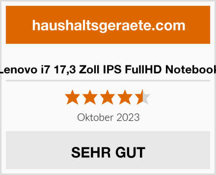  Lenovo i7 17,3 Zoll IPS FullHD Notebook Test