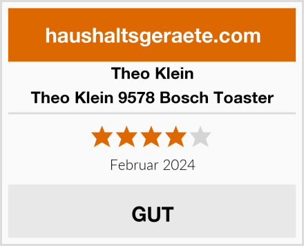  Theo Klein 9578 Bosch Toaster Test
