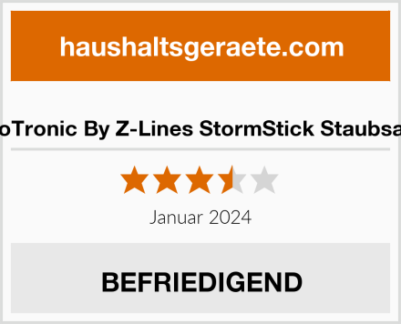  TurboTronic By Z-Lines StormStick Staubsauger Test