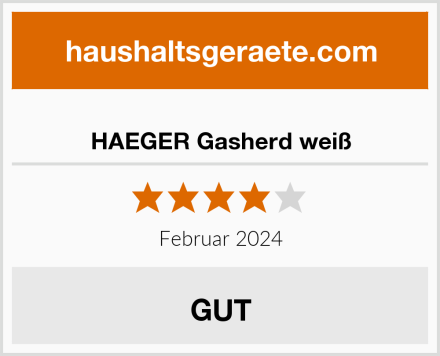  HAEGER Gasherd weiß Test