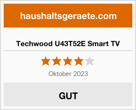  Techwood U43T52E Smart TV Test