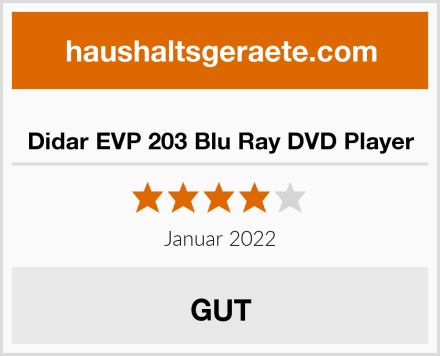  Didar EVP 203 Blu Ray DVD Player Test