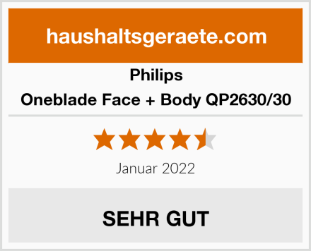 Philips Oneblade Face + Body QP2630/30 Test