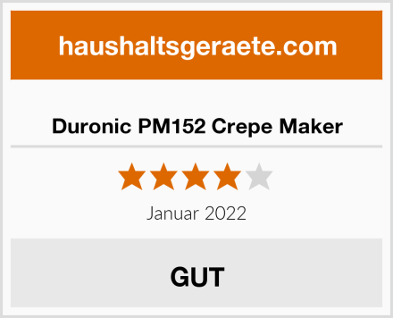  Duronic PM152 Crepe Maker Test