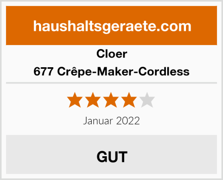 Cloer 677 Crêpe-Maker-Cordless Test