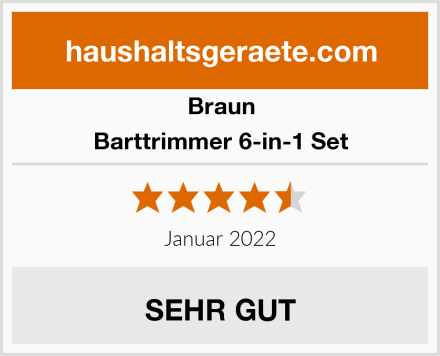 Braun Barttrimmer 6-in-1 Set Test