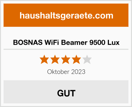  BOSNAS WiFi Beamer 9500 Lux Test