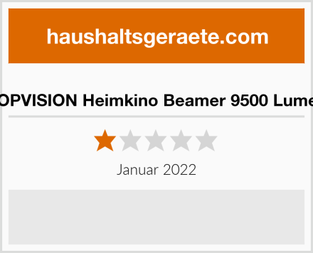  TOPVISION Heimkino Beamer 9500 Lumen Test