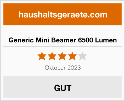  Generic Mini Beamer 6500 Lumen Test