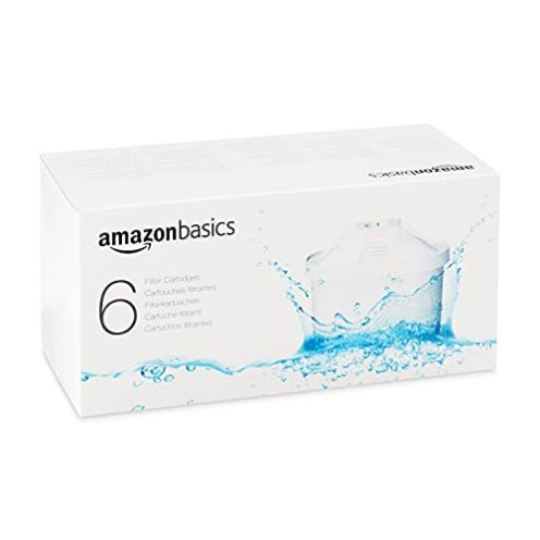 Amazon Basics Box mit 6 Filterkaraffenkartuschen