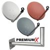  PremiumX Satelliten-Komplettanlage 80cm